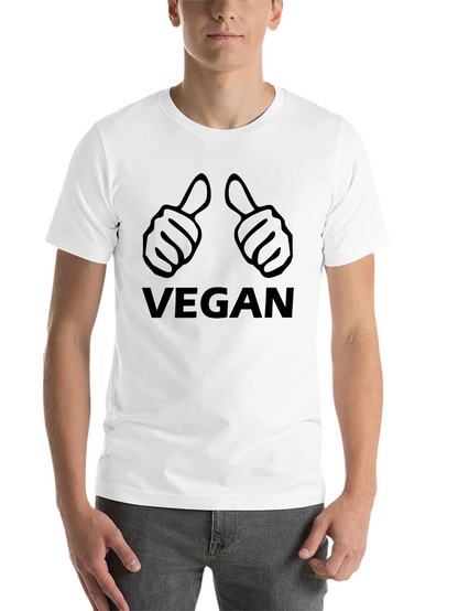 Vegan Thumbs Up Graphic T-Shirt