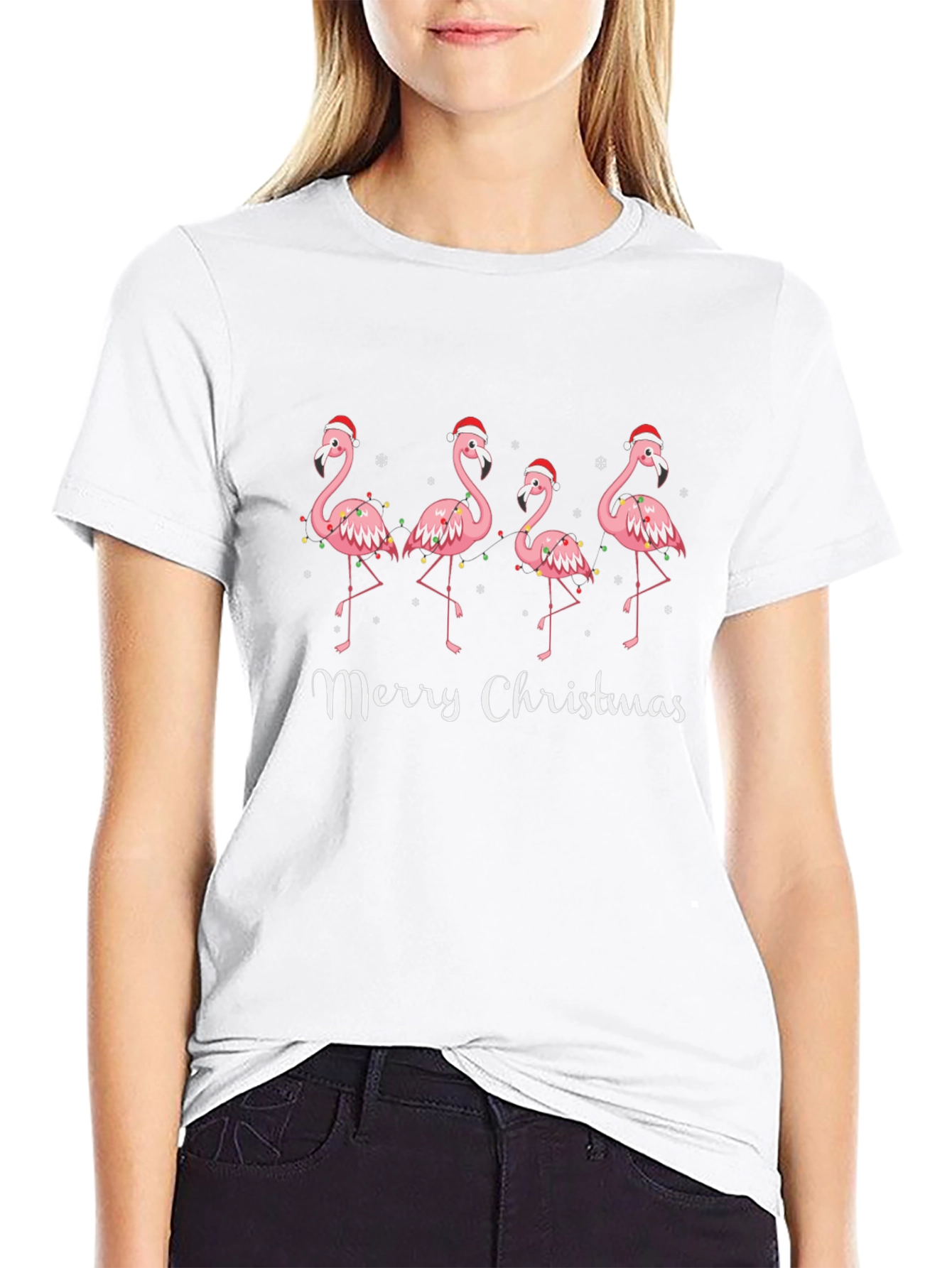 Flamingo Christmas T-Shirt