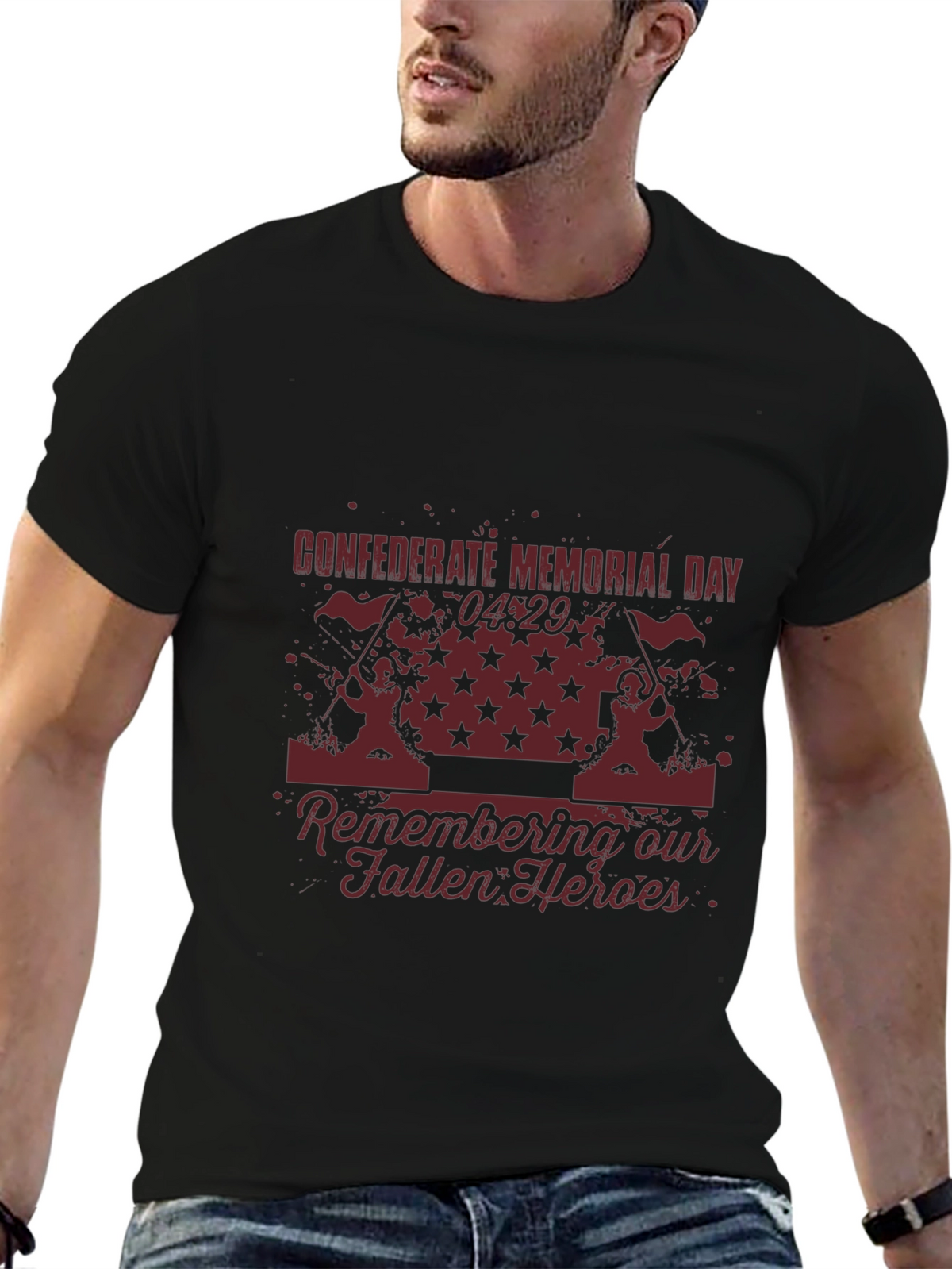 Confederate Memorial Day Graphic T-Shirt