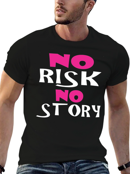 No Risk No Story Graphic Tee - Black
