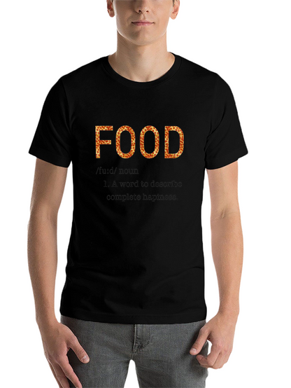 Pizza Food Definition Black T-Shirt