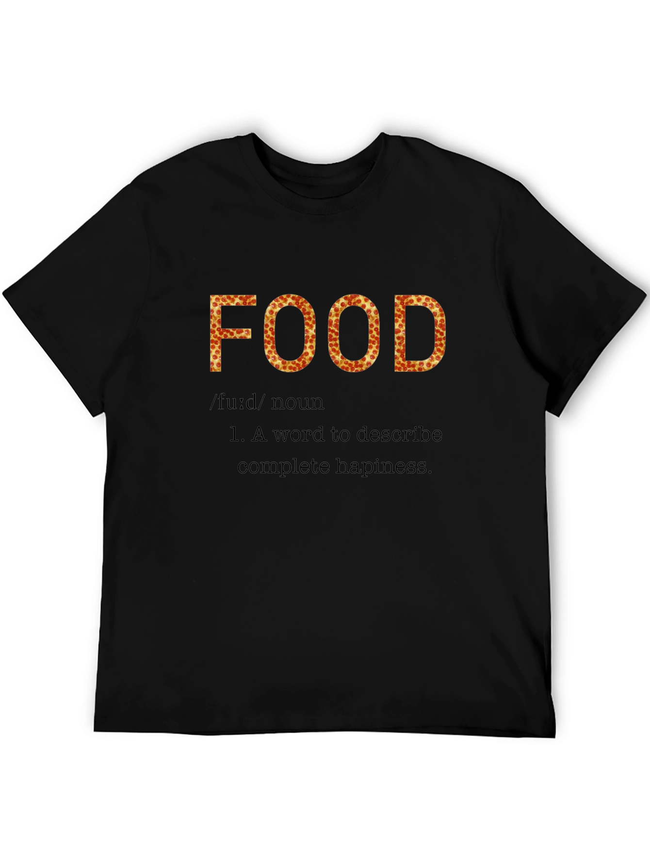 Pizza Food Definition Black T-Shirt