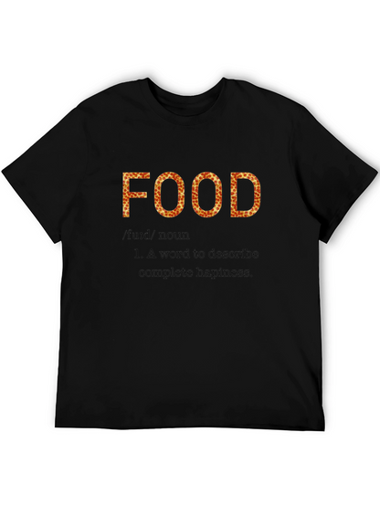 Pizza Food Definition Black T-Shirt