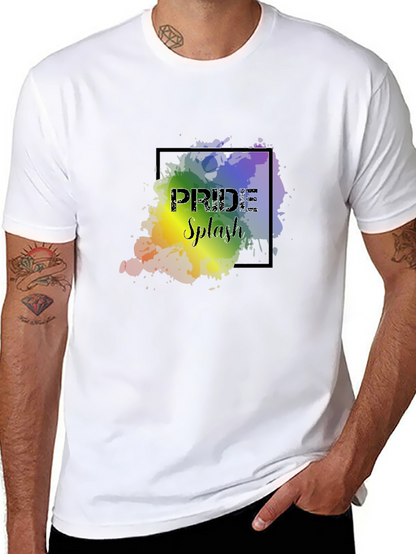 Pride Splash Graphic Black T-Shirt