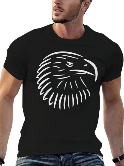 Black Eagle Head Graphic T-Shirt