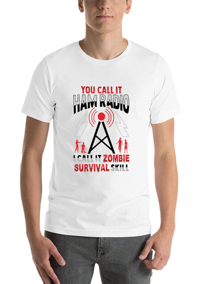 Ham Radio Zombie Survival Skill T-Shirt