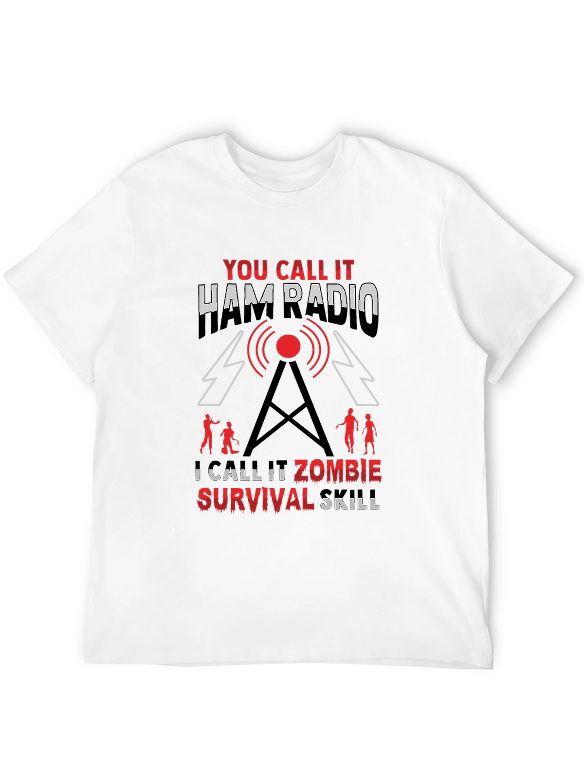Ham Radio Zombie Survival Skill T-Shirt