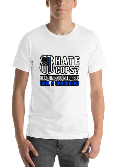 Hate Cops? Funny Anti-Police Black T-Shirt