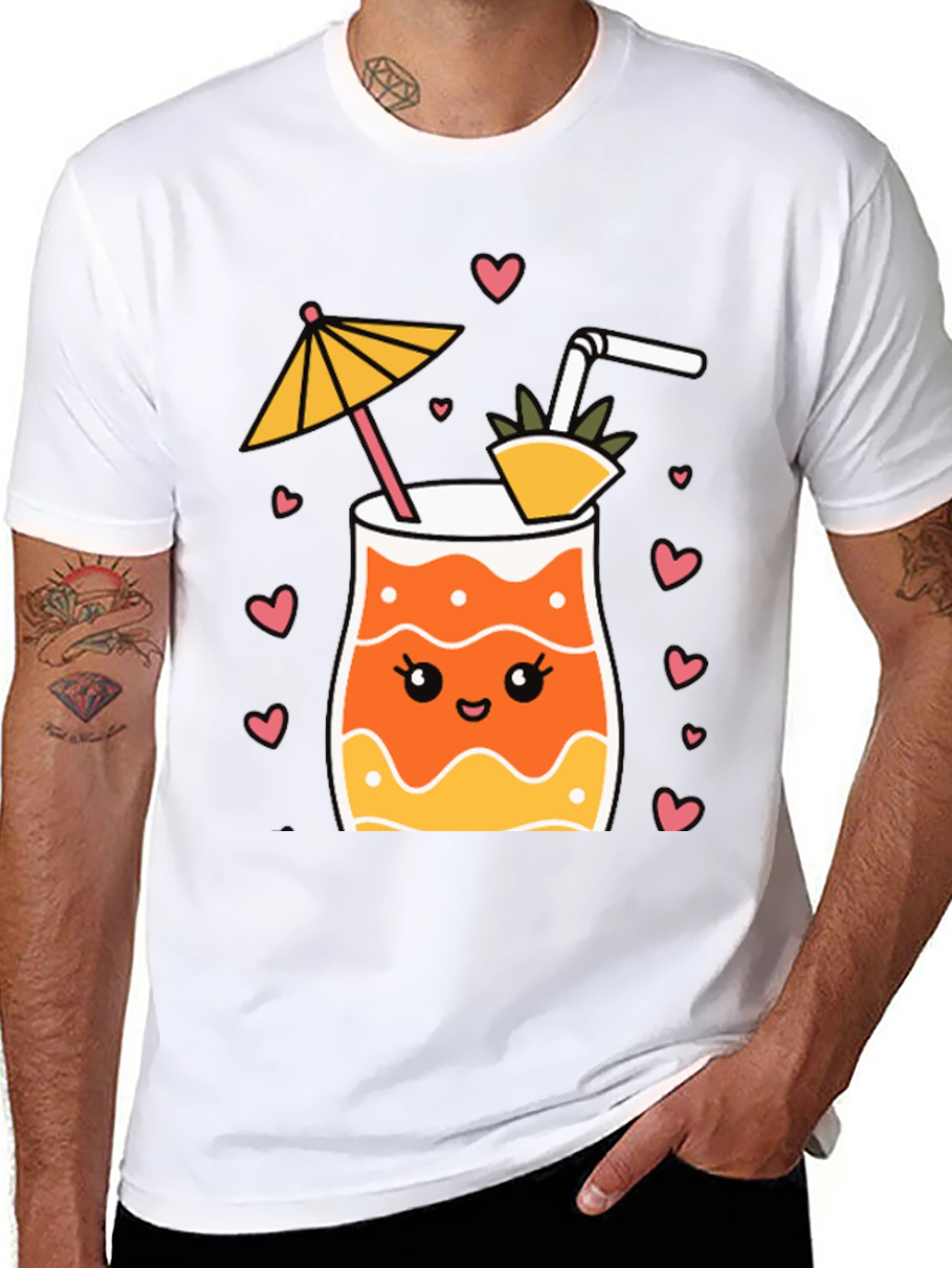 Cute Cocktail Graphic Tee - Summer Vibes!