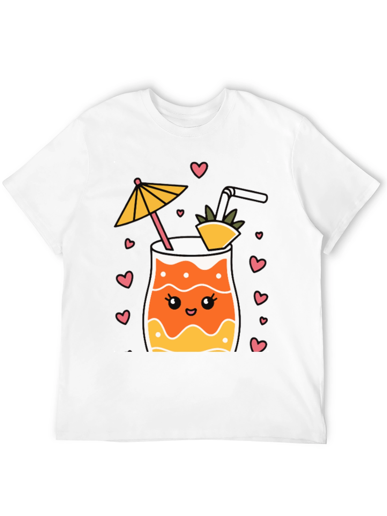 Cute Cocktail Graphic Tee - Summer Vibes!