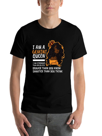 Gemini Queen Graphic Tee - Zodiac Birthday Gift