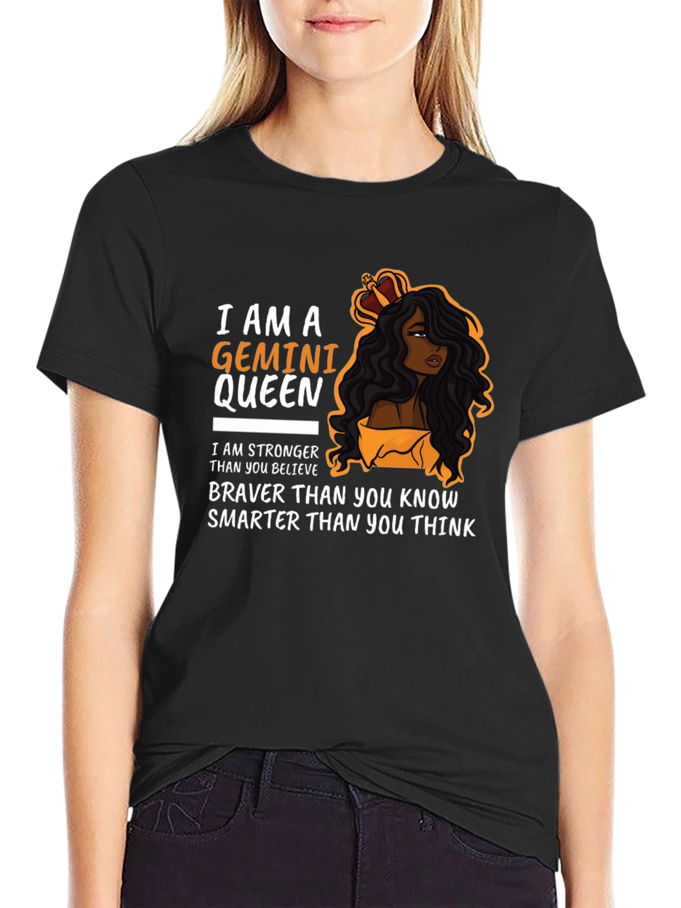 Gemini Queen Graphic Tee - Zodiac Birthday Gift
