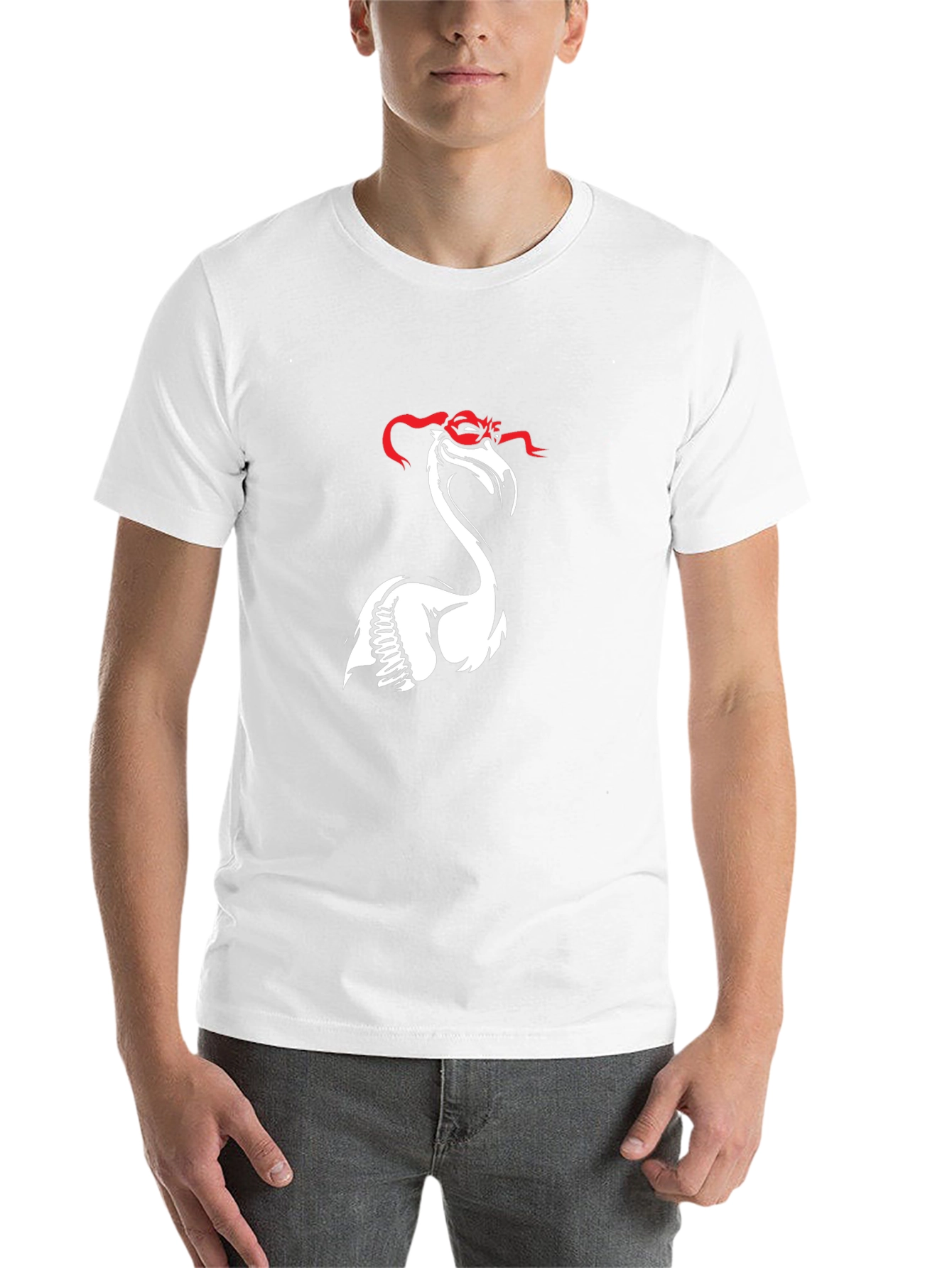 Flamingo Ninja T-Shirt - Black Cotton Tee