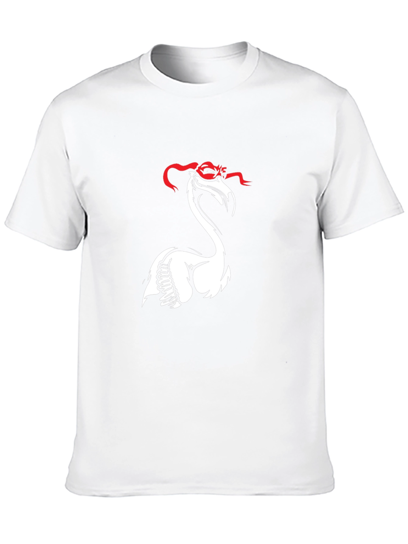 Flamingo Ninja T-Shirt - Black Cotton Tee