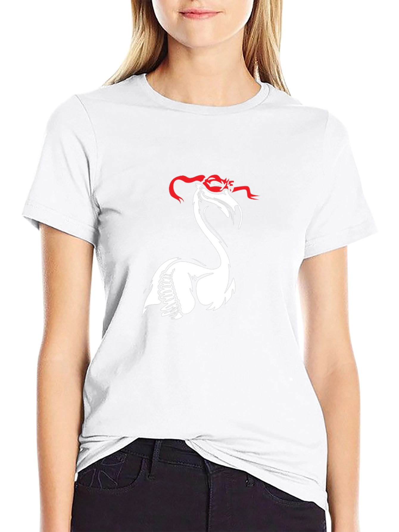 Flamingo Ninja T-Shirt - Black Cotton Tee