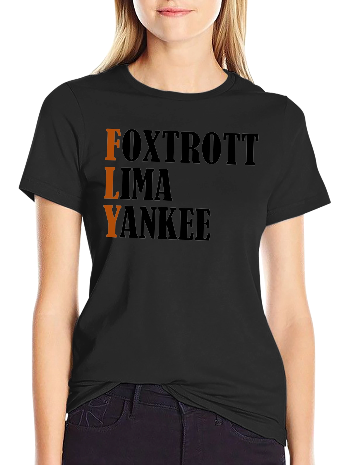 FLY Aviation T-Shirt - Pilot Alphabet Design