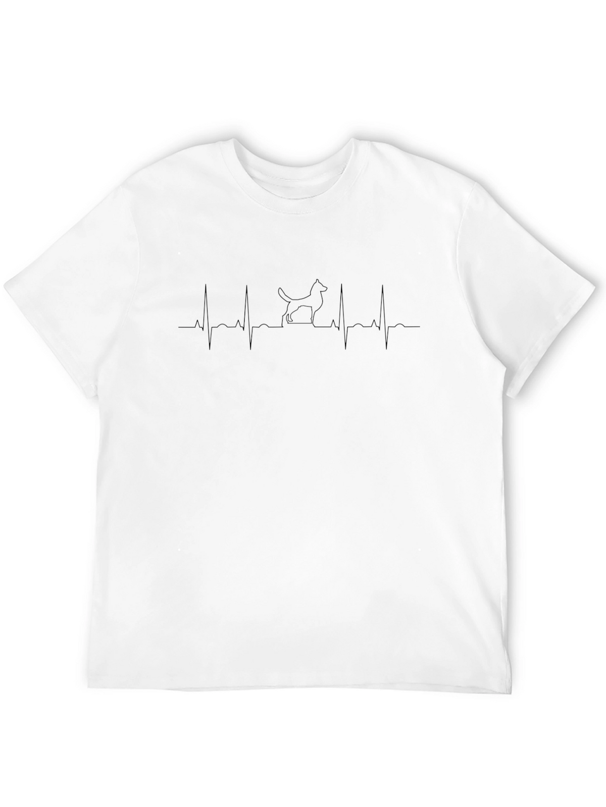 Dog Heartbeat Graphic Tee - Unisex Cotton T-Shirt