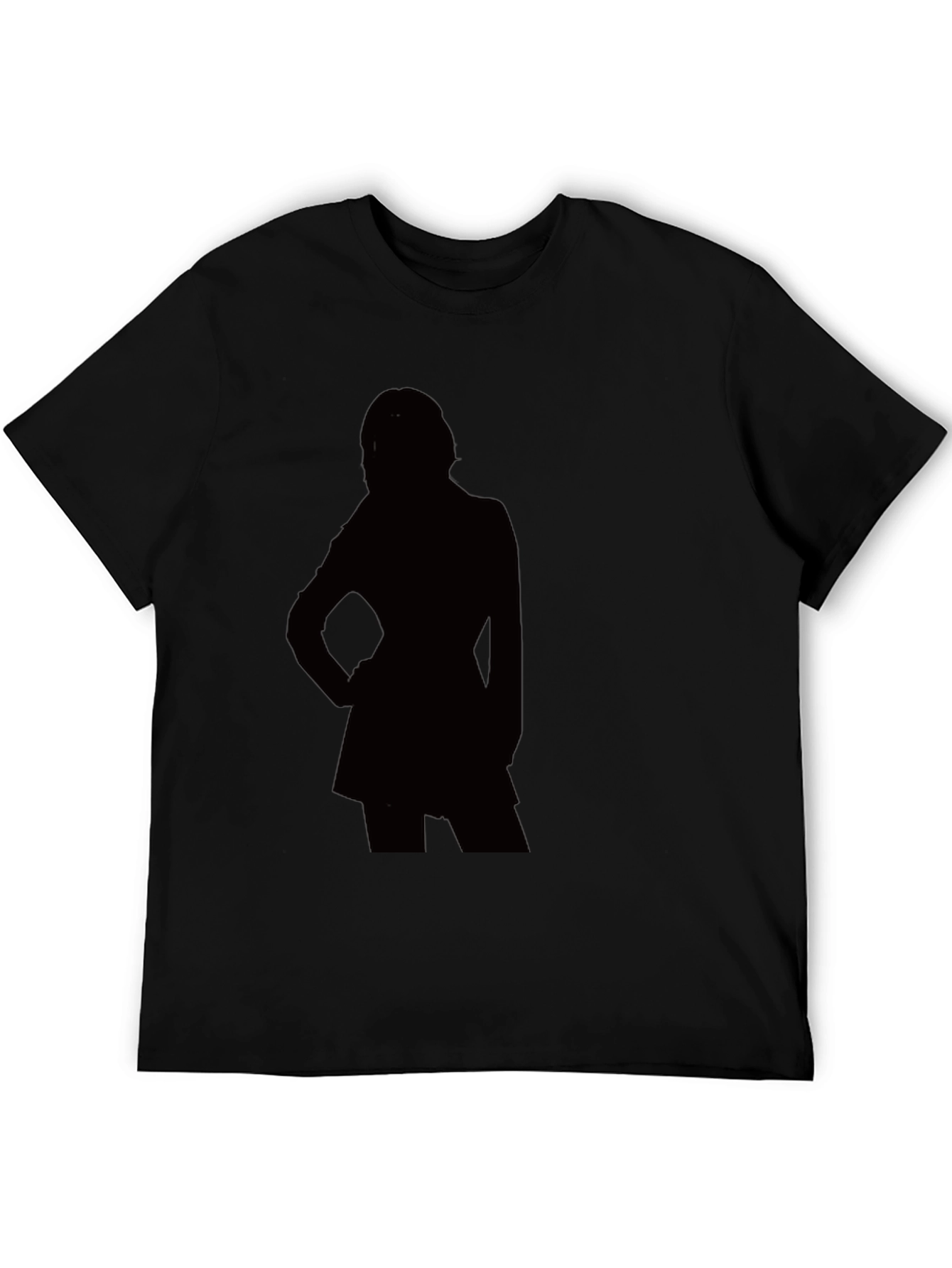 Silhouette Graphic T-Shirt - Modern Black Tee