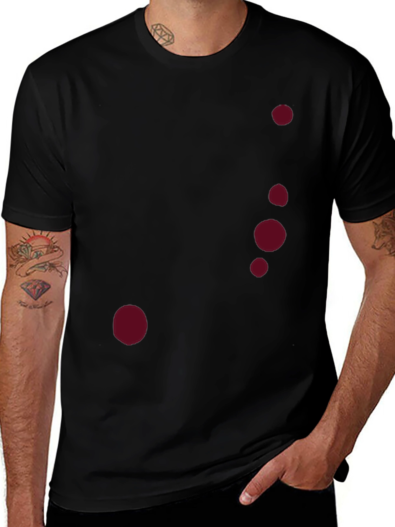 Mens Casual Black T-Shirt