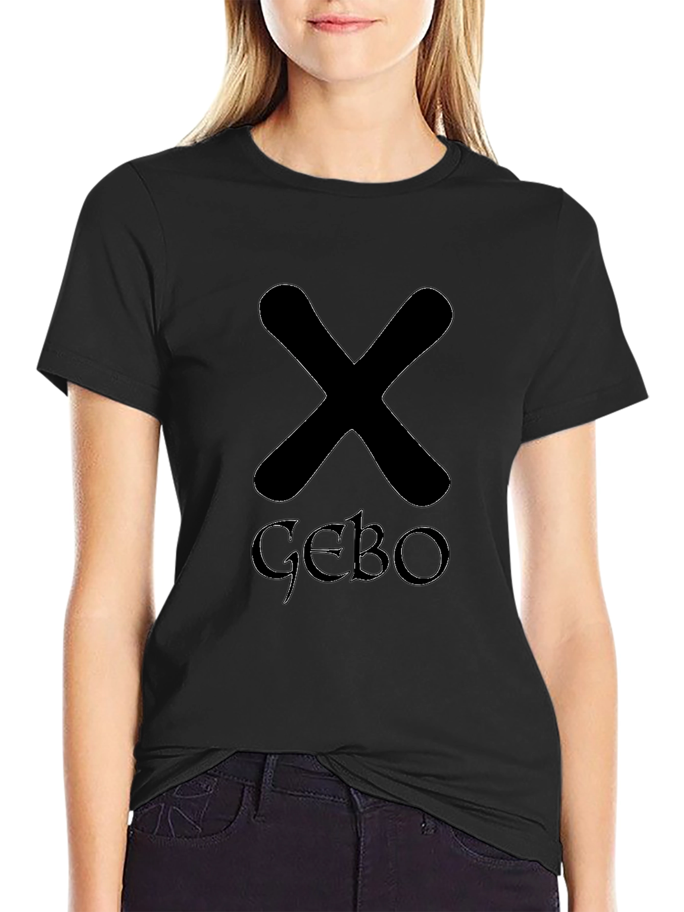 Black T-Shirt with Runes