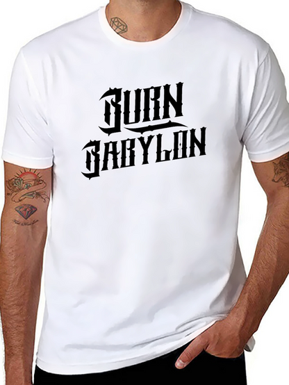 Burn Babylon Graphic Tee - Black