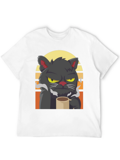 Grumpy Cat Coffee T-Shirt - Black