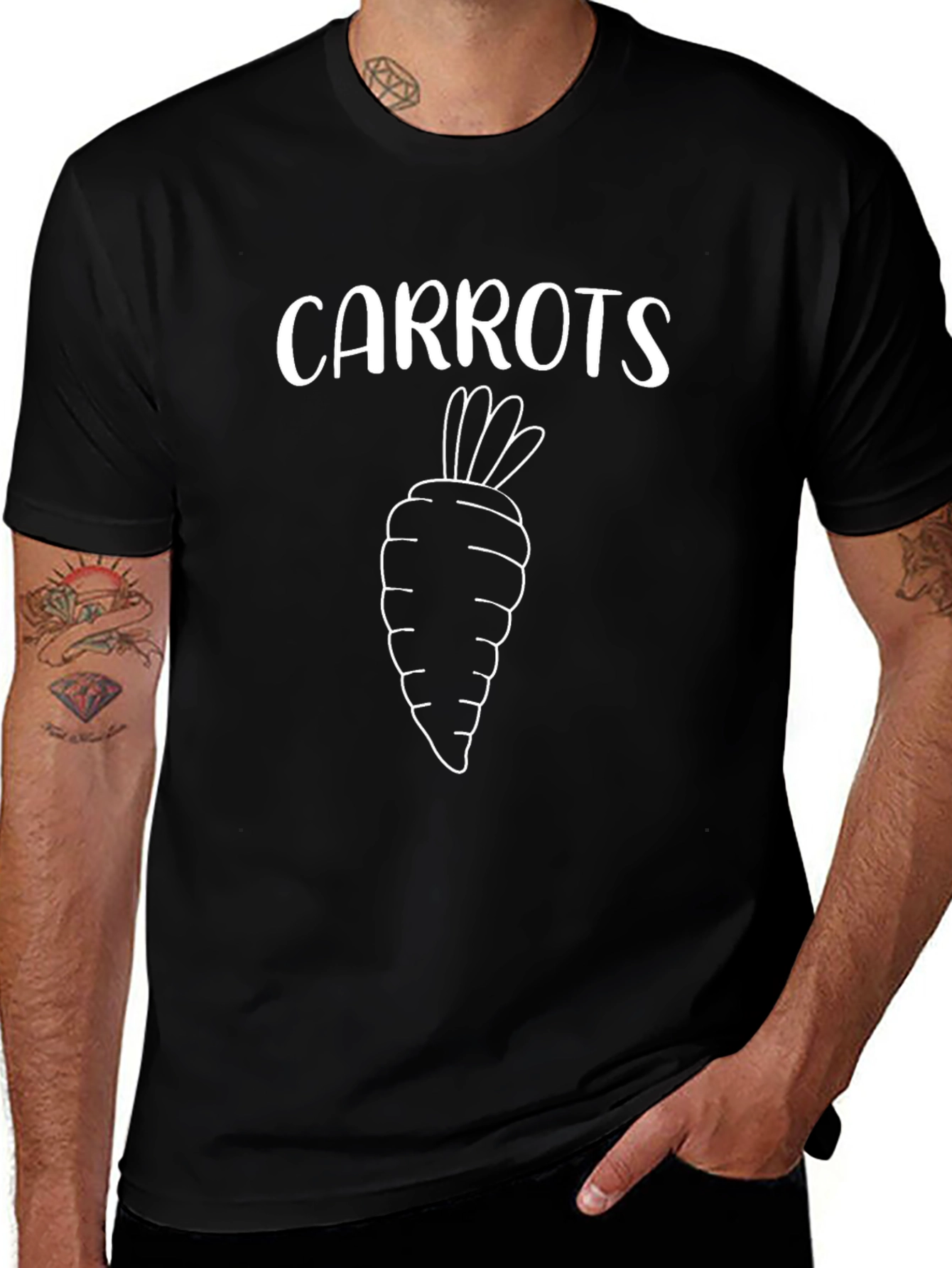 Carrots Graphic Tee - Vegetable Lover T-Shirt