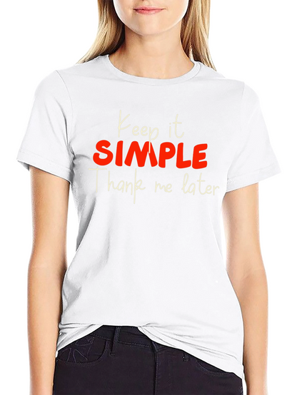 Keep it Simple Mens Black Graphic Tee