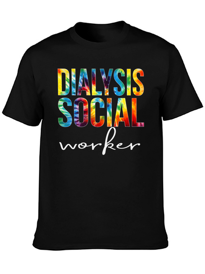 Dialysis Social Worker Tie Dye Graphic Tee