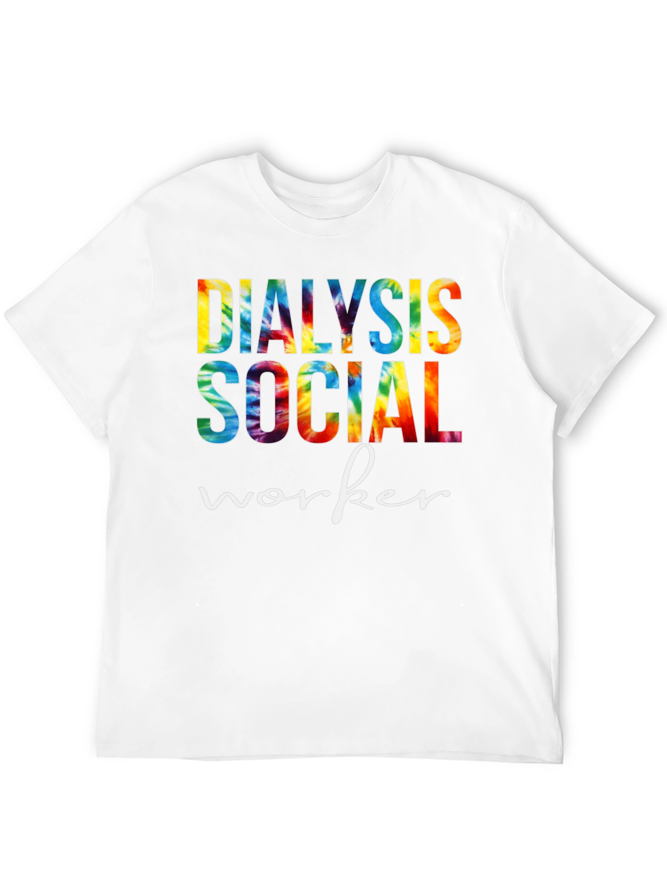 Dialysis Social Worker Tie Dye Graphic Tee