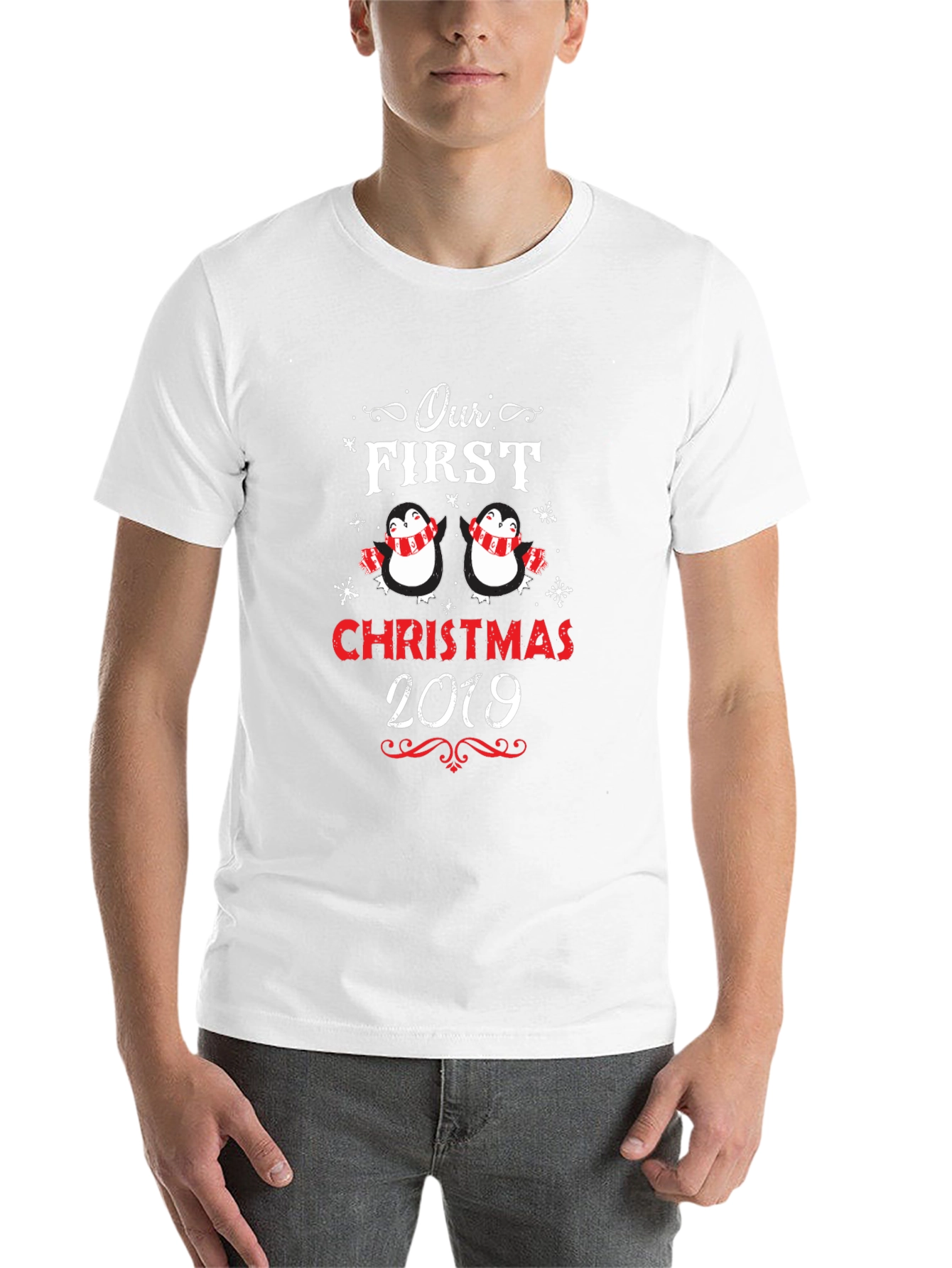 First Christmas Penguins Matching Holiday T-Shirt
