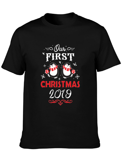 First Christmas Penguins Matching Holiday T-Shirt