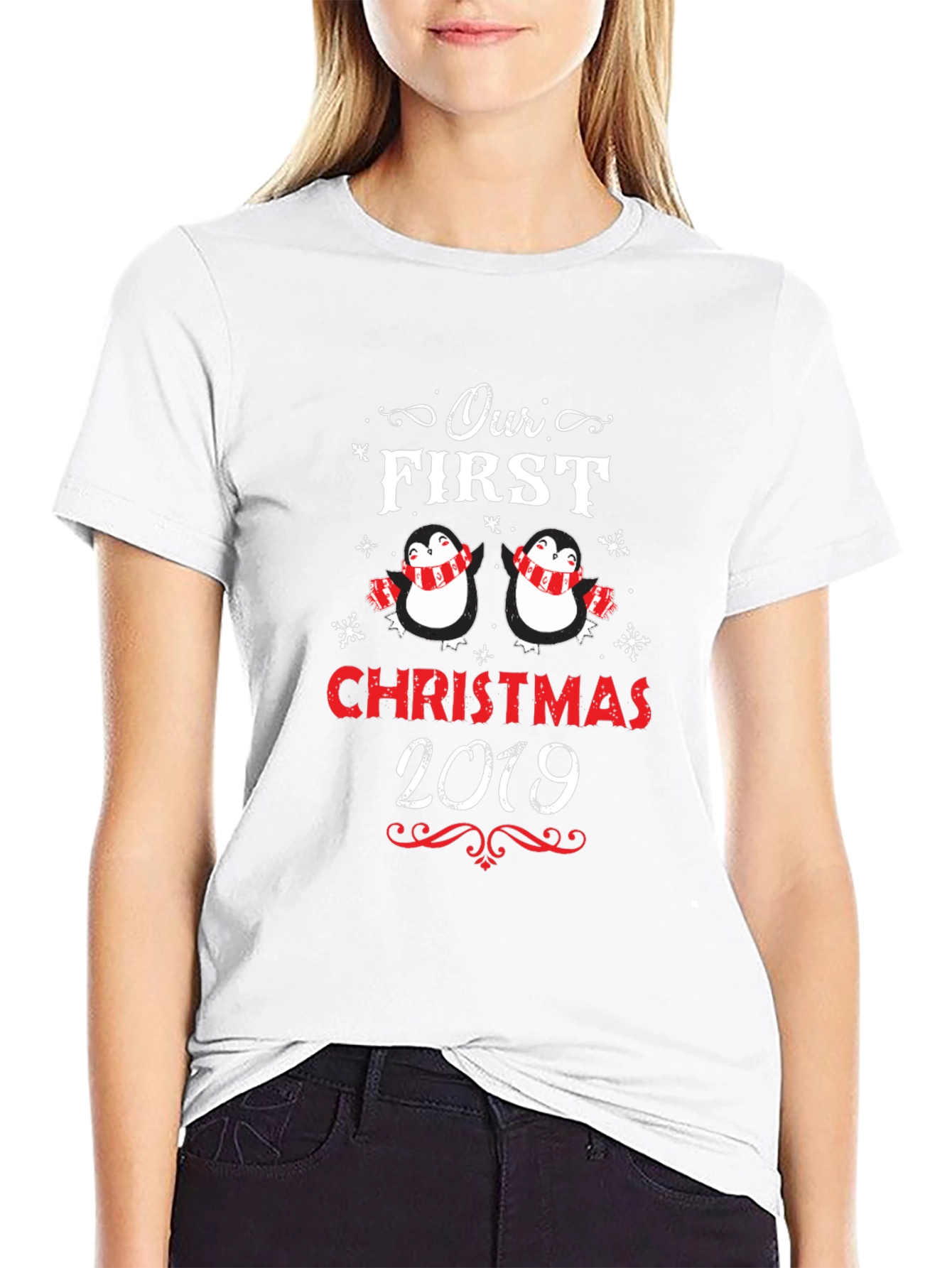 First Christmas Penguins Matching Holiday T-Shirt