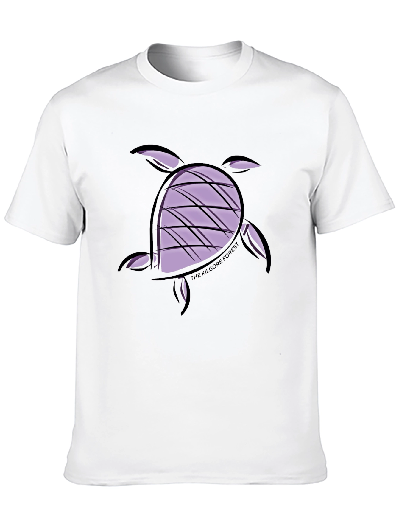 Turtle Graphic Tee - Black Casual Comfort