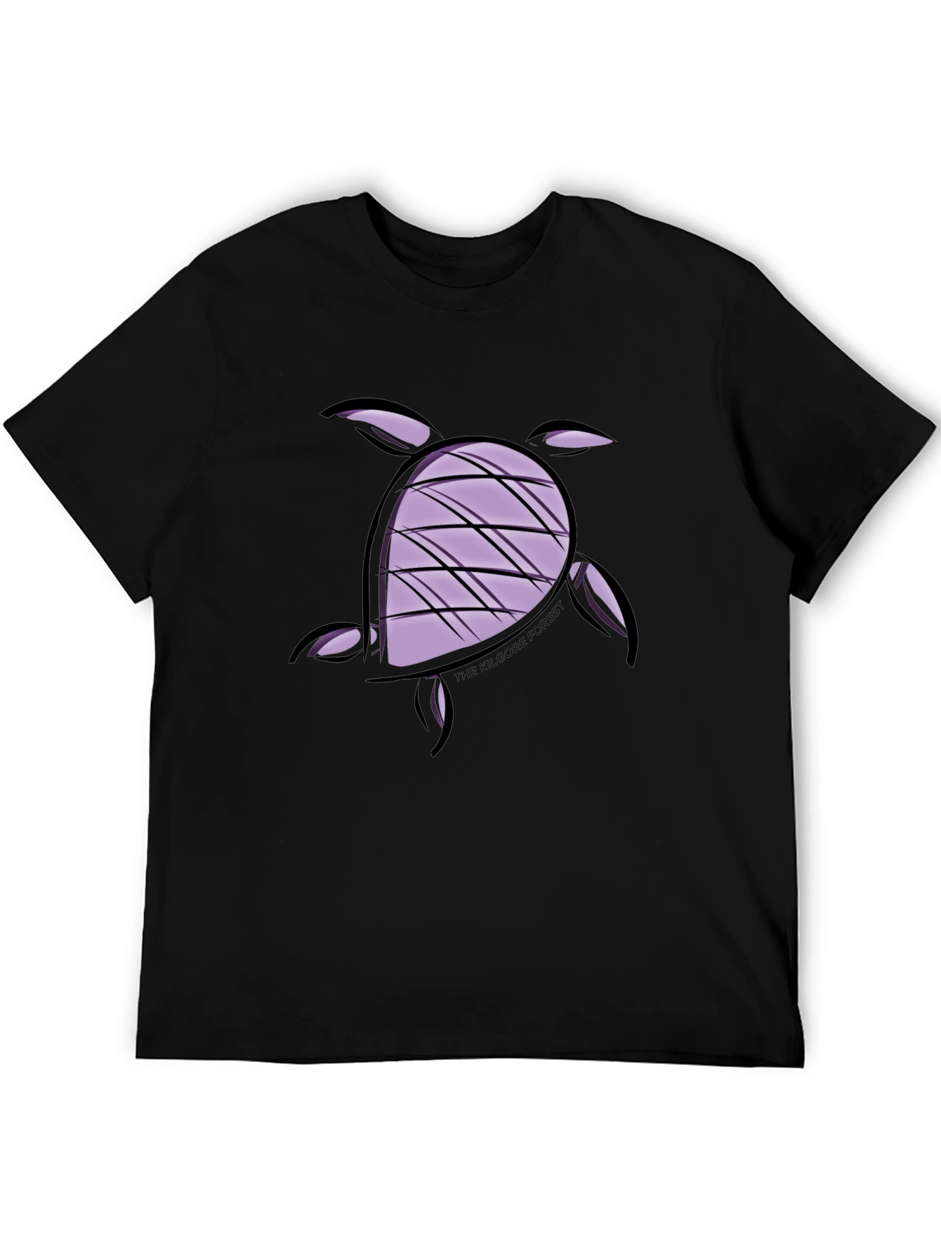 Turtle Graphic Tee - Black Casual Comfort