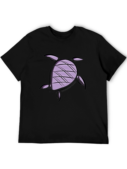 Turtle Graphic Tee - Black Casual Comfort