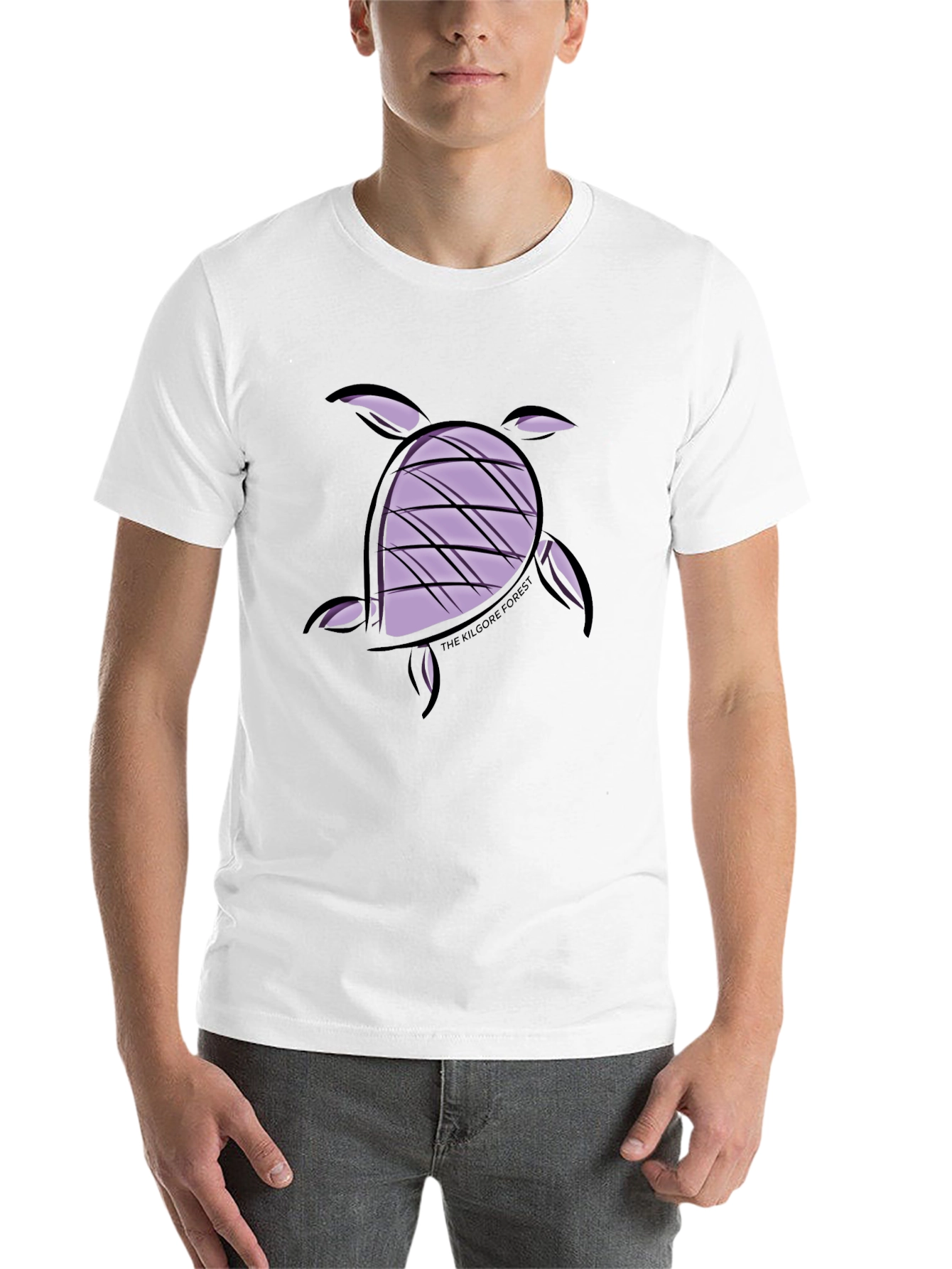 Turtle Graphic Tee - Black Casual Comfort