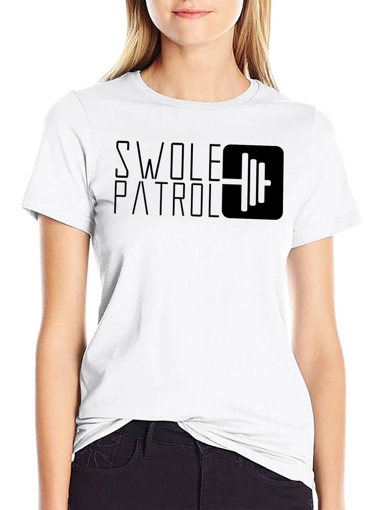 Swolle Patrol Black T-Shirt - Gym & Fitness