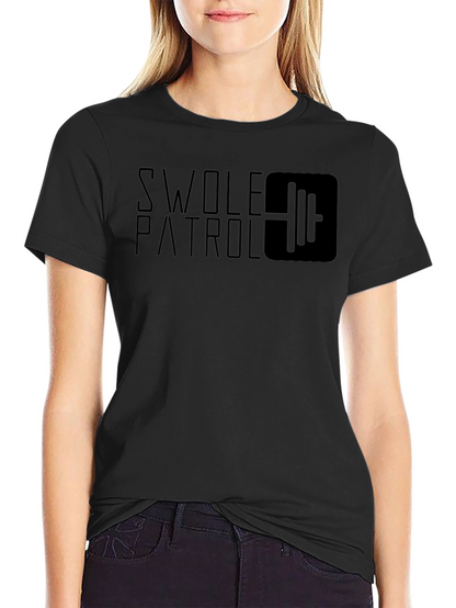 Swolle Patrol Black T-Shirt - Gym & Fitness