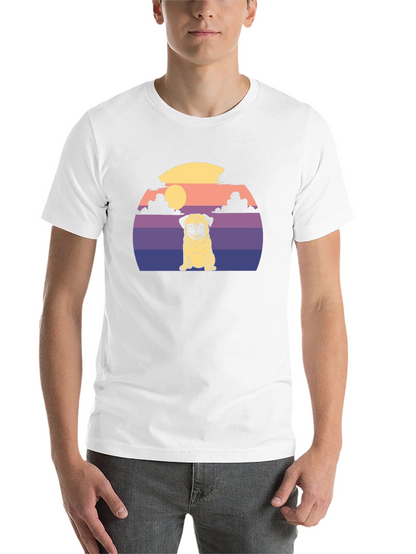 Pug Sunset Graphic T-Shirt