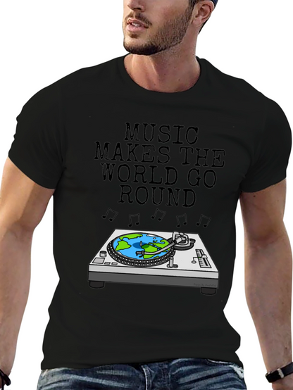 Music Makes The World Go Round T-Shirt