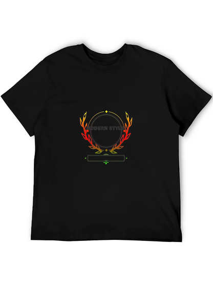 Modern Style Black T-Shirt