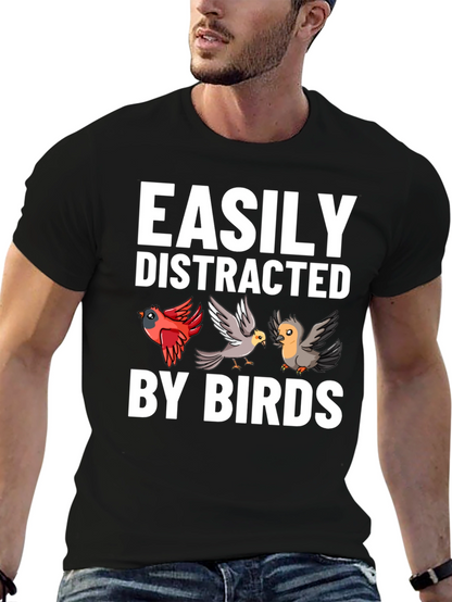 Easily Distracted By Birds Graphic Tee