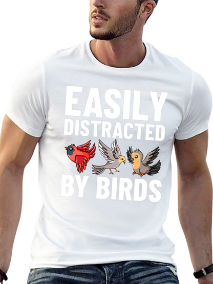 Easily Distracted By Birds Graphic Tee