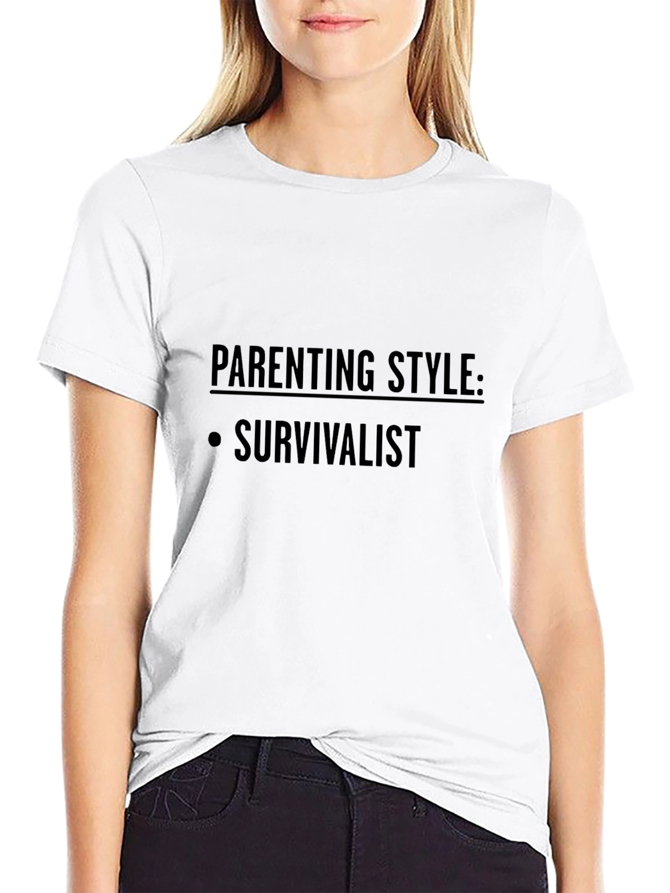 Parenting Style: Survivalist - Black T-Shirt