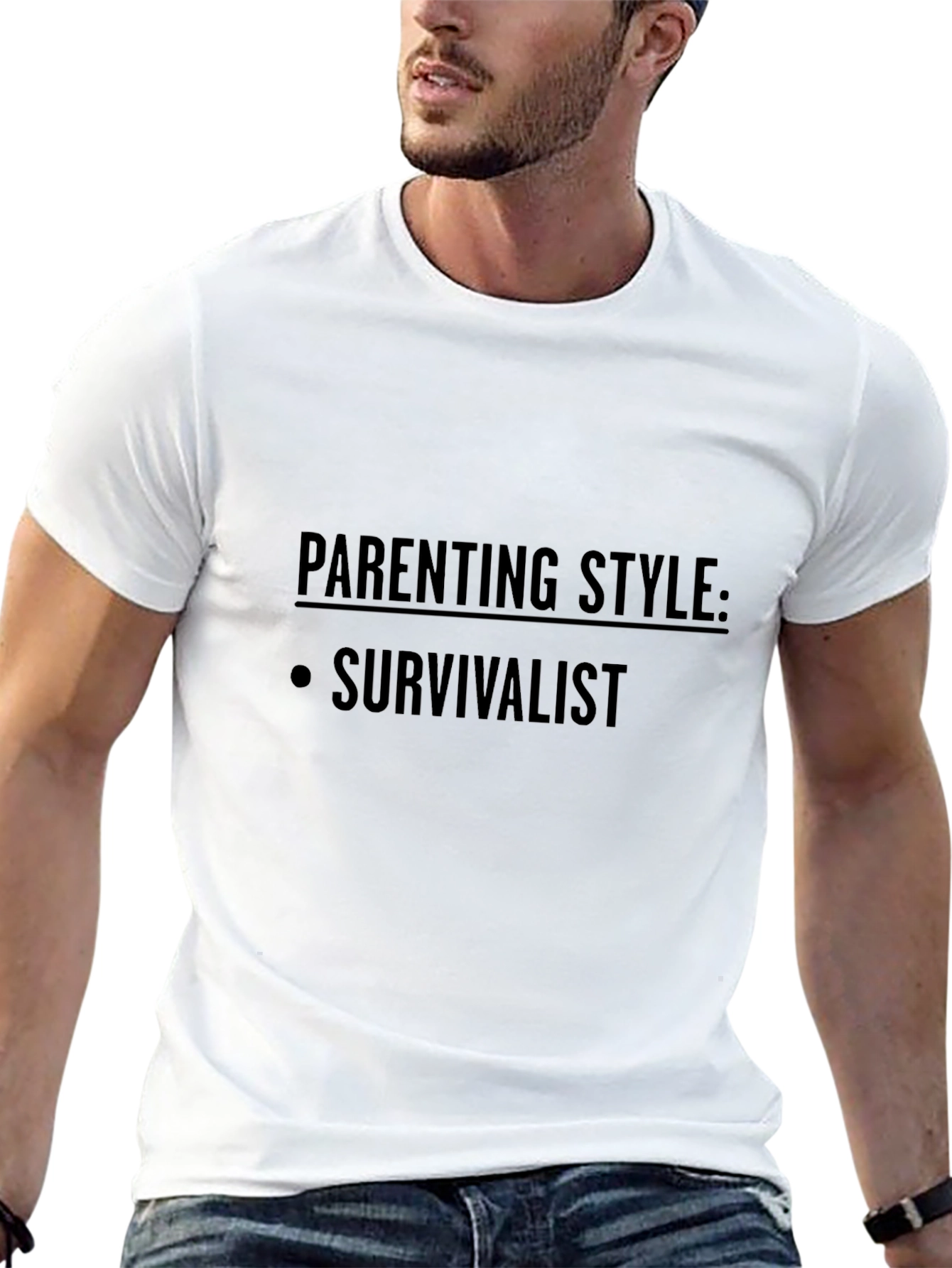Parenting Style: Survivalist - Black T-Shirt