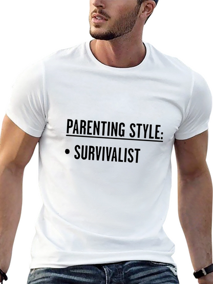 Parenting Style: Survivalist - Black T-Shirt