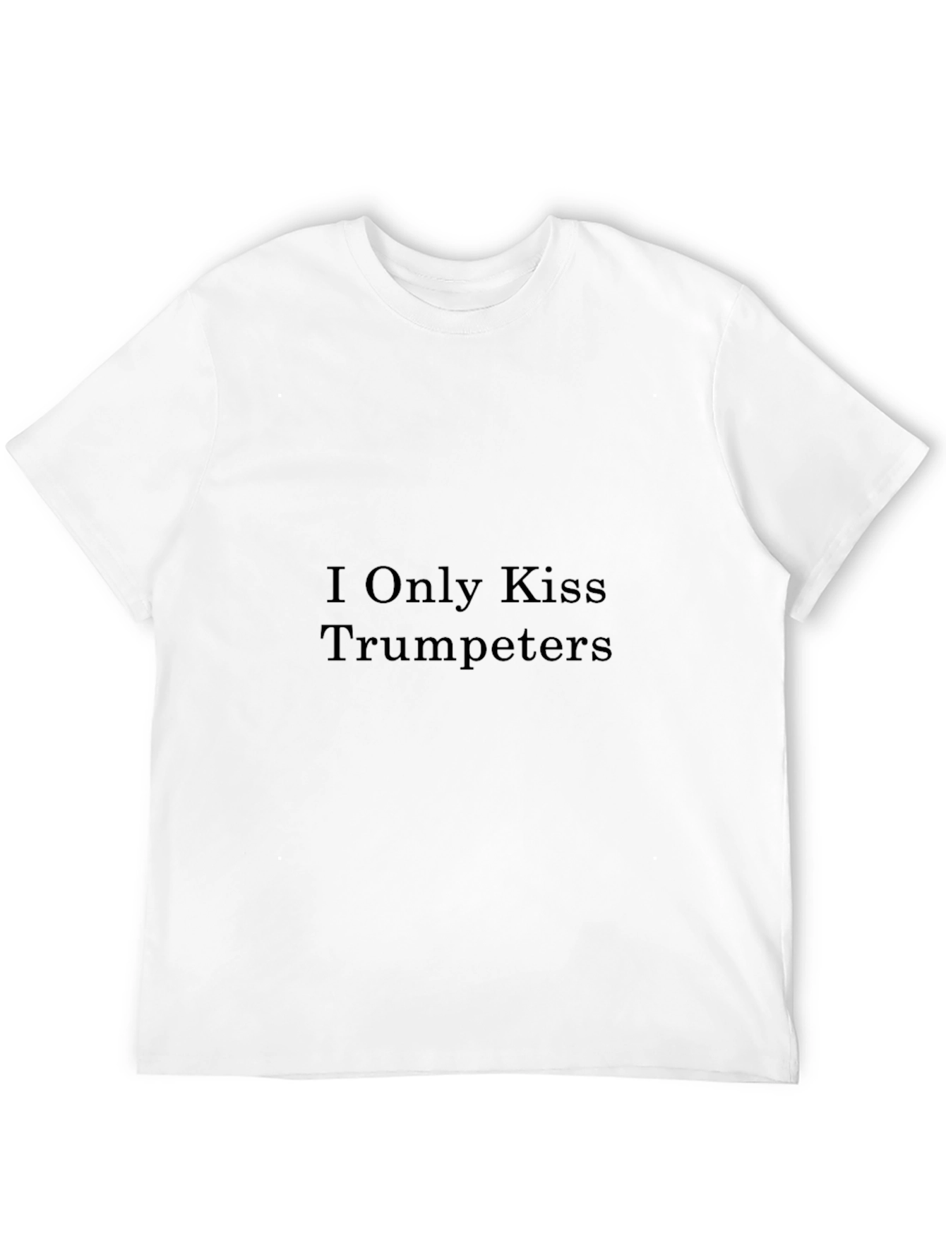 I Only Kiss Trumpeters Black T-Shirt