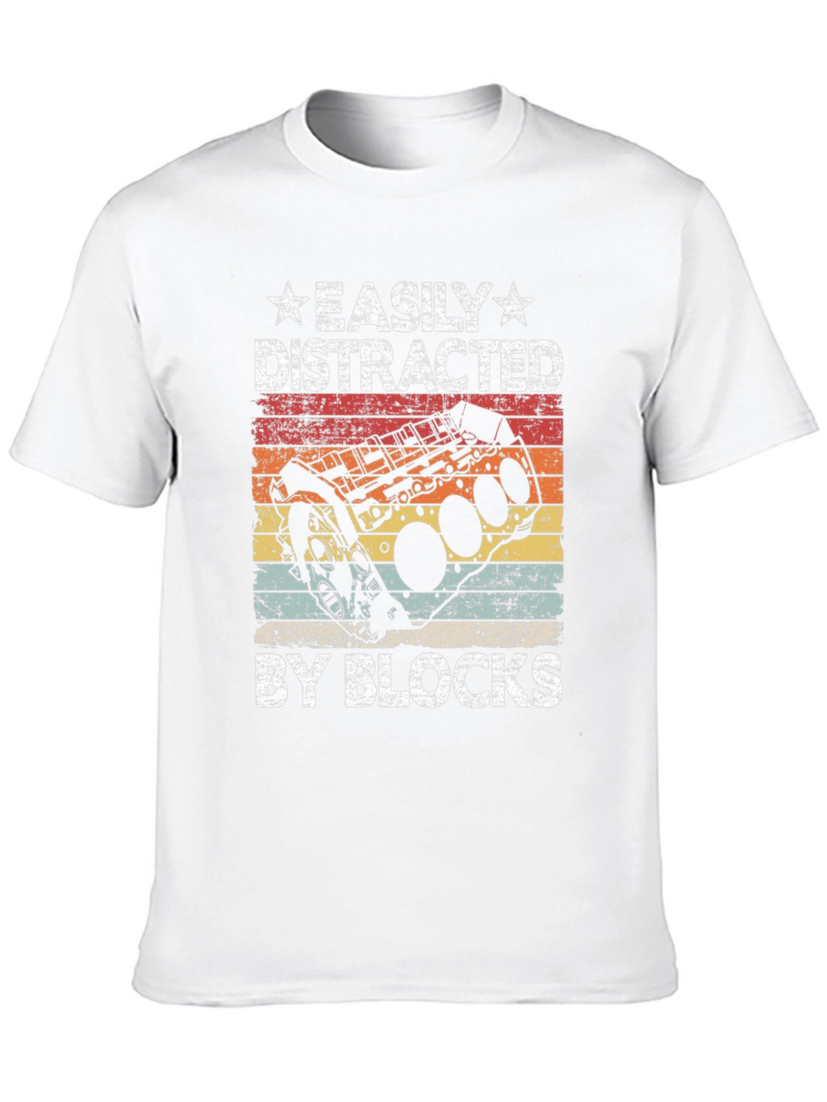 Easily Distracted By Blocks T-Shirt - Mechanic
