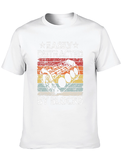 Easily Distracted By Blocks T-Shirt - Mechanic